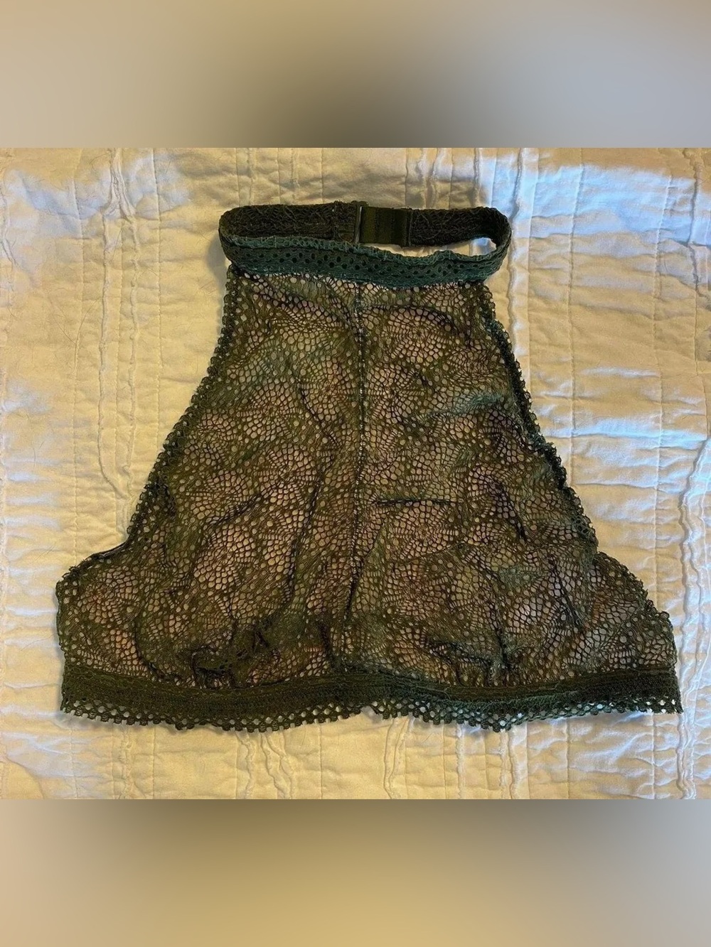 Victoria's Secret Dark Green Crochet Bralette
